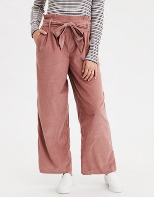 AE High-Waisted Belted Wide Leg Pant