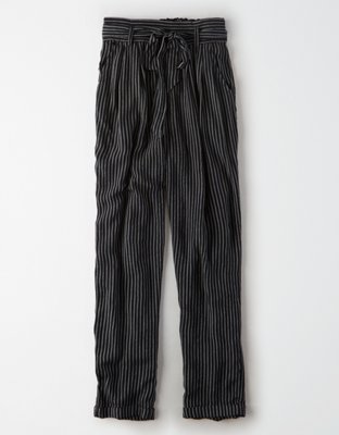 Женские брюки American Eagle AE High-Waisted Belted Tapered Leg Pant — фото 3