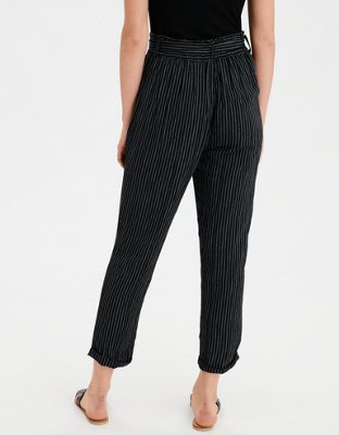 Женские брюки American Eagle AE High-Waisted Belted Tapered Leg Pant — фото 2