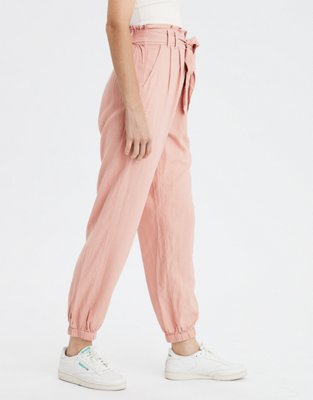Женские брюки American Eagle AE High-Waisted Paperbag Jogger — фото 4