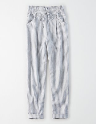 american eagle blue striped pants