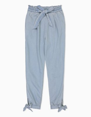 Женские брюки American Eagle AE Tie Leg Paperbag Jogger Pant — фото 3