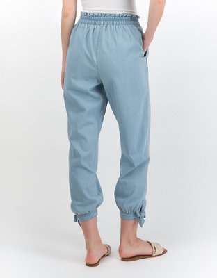 Женские брюки American Eagle AE Tie Leg Paperbag Jogger Pant — фото 2
