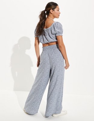 Женские брюки American Eagle AE Smocked Wide Leg Pant — фото 2