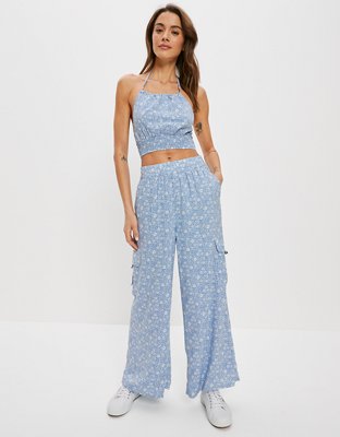 AE Super High-Waisted Cargo Wide-Leg Pant