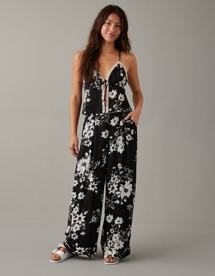 AE High-Waisted Pull-On Wide Leg Pant