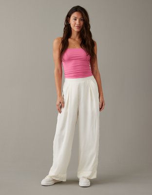 Shop Aerie High Waisted Wide Leg Pant online