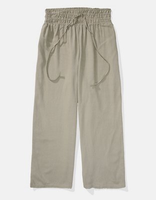 AE Linen Wide-Leg Pant