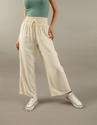 AE Linen Wide-Leg Pant