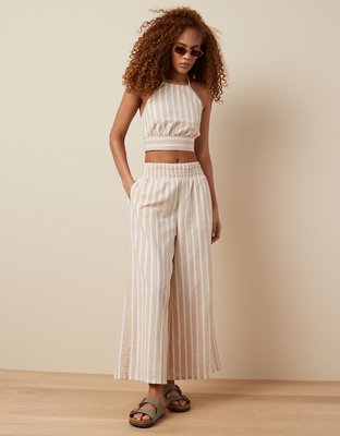 AE High-Waisted Pull-On Wide-Leg Pant