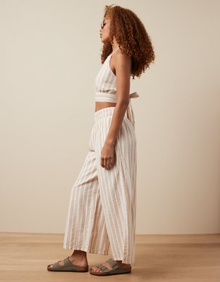 AE High-Waisted Pull-On Wide-Leg Pant