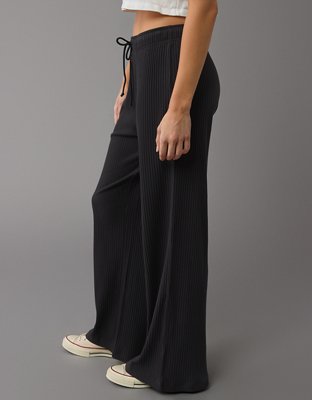 Женские брюки American Eagle AE Ribbed Wide-Leg Sweatpant — фото 3