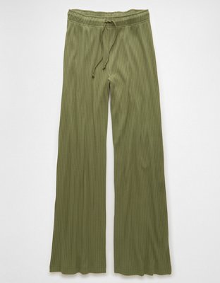 AE Ribbed Wide-Leg Sweatpant