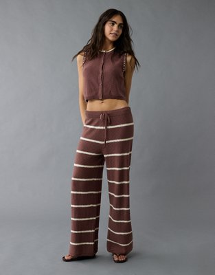 【U LAN】Annie Stripe Set-up String Pants Tie-waist Linen Pant In Stripe For Women | J.Crew