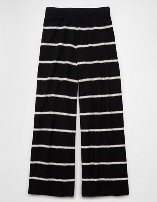 AE Knit Wide-Leg Striped Pant
