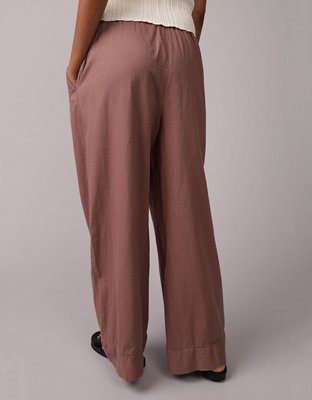 AE High-Waisted Linen-Blend Pull-On Pant
