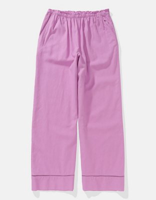 AE High-Waisted Linen-Blend Pull-On Pant