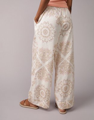 AE High-Waisted Linen-Blend Pull-On Pant