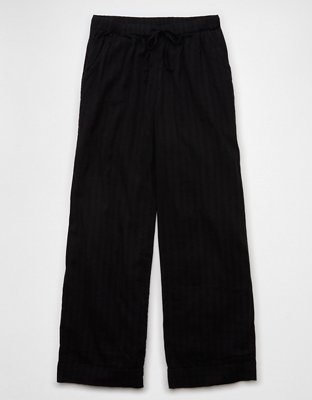 AE High-Waisted Wide-Leg Textured Pant