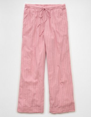 AE High-Waisted Wide-Leg Gauze Pant