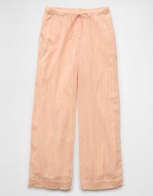 AE High-Waisted Wide-Leg Textured Pant