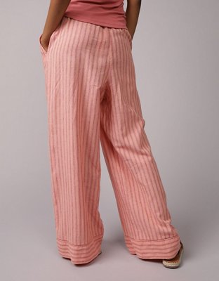 AE High-Waisted Linen-Blend Pull-On Pant