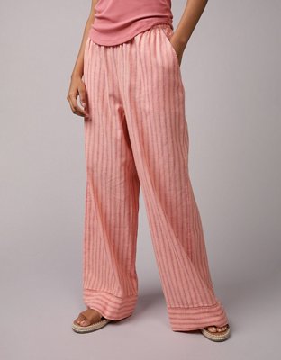 AE High-Waisted Linen-Blend Pull-On Pant