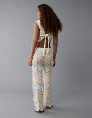 AE Pride High-Waisted Crochet Pant