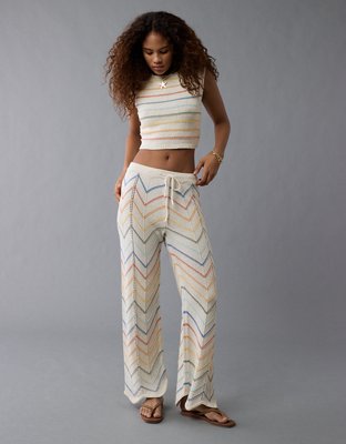 AE Pride High-Waisted Crochet Pant