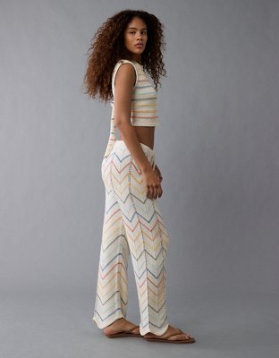 AE Pride High-Waisted Crochet Pant