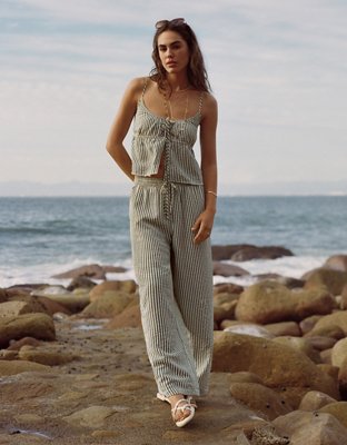 AE High-Waisted Striped Pant
