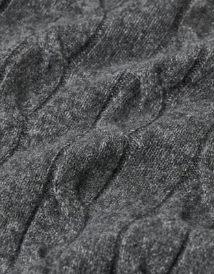 Pantalon de jogging à maille torsadée et taille haute AE