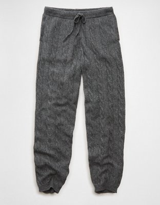 AE High-Waisted Cable Knit Jogger