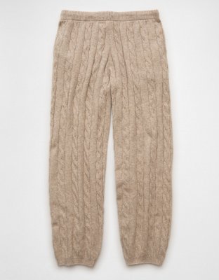 AE High-Waisted Cable Knit Jogger