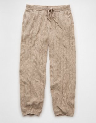 AE High-Waisted Cable Knit Jogger
