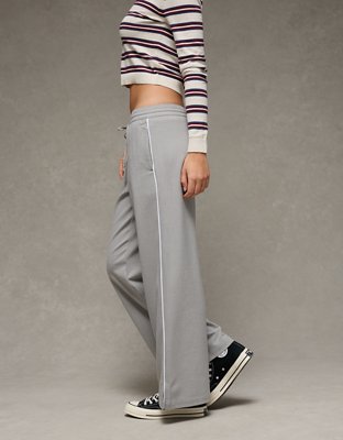 AE Stretch Low Rise Wide-Leg Track Pant