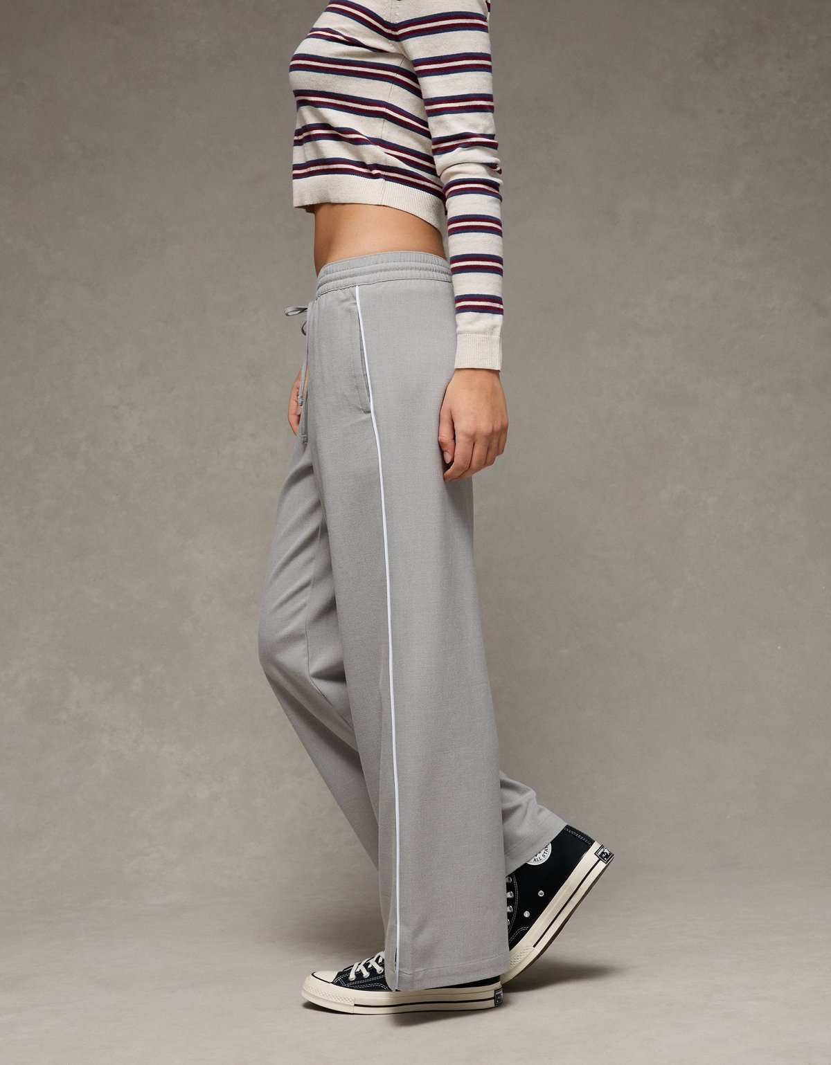 AE Stretch Low Rise Wide-Leg Track Pant - image 5