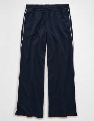 AE Stretch Low Rise Wide-Leg Track Pant | American Eagle
