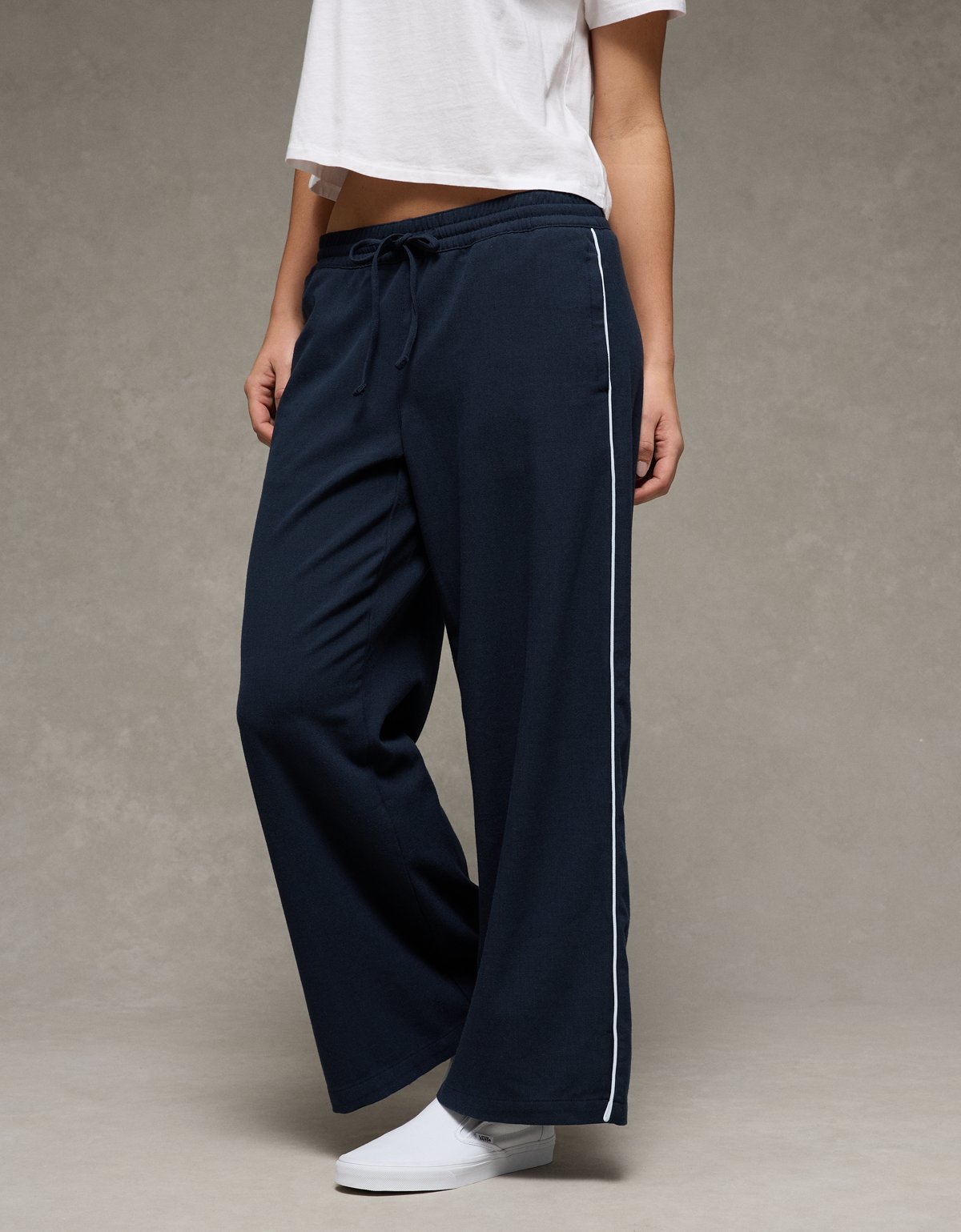 AE Stretch Low Rise Wide-Leg Track Pant - image 5