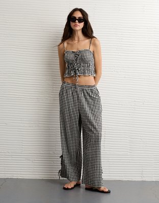 AE Stretch High-Waisted Tie Side Pull-On Pant