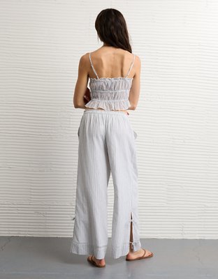 AE Stretch High-Waisted Tie Side Pull-On Pant