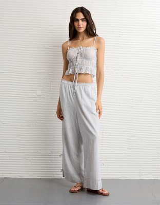 AE Stretch High-Waisted Tie Side Pull-On Pant