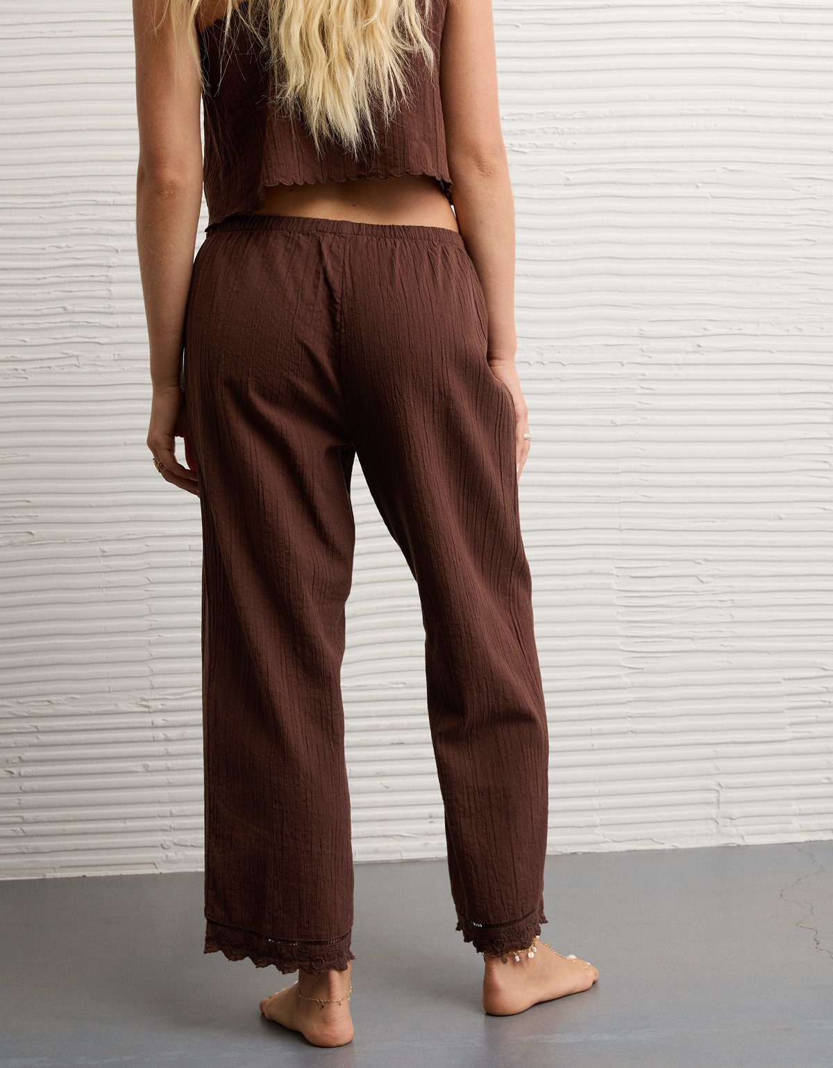 AE Embroidered Seersucker Pant - image 2