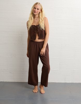 AE Embroidered Seersucker Pant