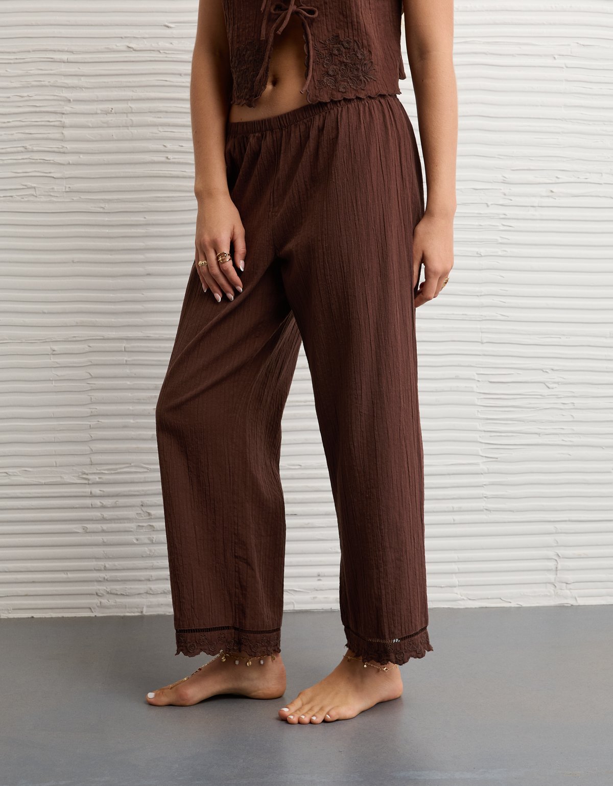 AE Embroidered Seersucker Pant - image 5