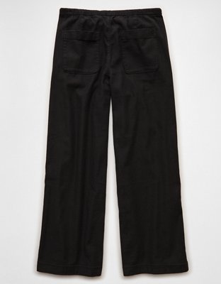 AE Stretch Low-Rise Linen Pull-On Pant