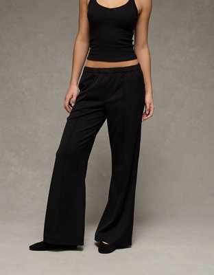 low rise dress pants for women Vendi Pant | White | Womens leg pants Slim pinstripes elongate these wide Princess Polly Women's Khane Low