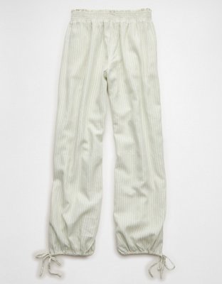 AE Low-Rise Linen-Blend Jogger