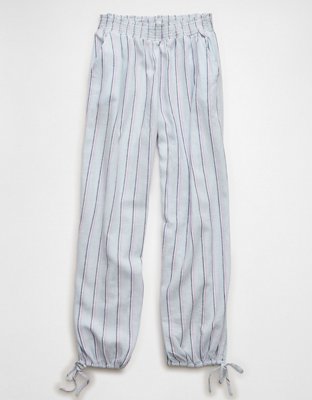 AE Low-Rise Linen-Blend Jogger