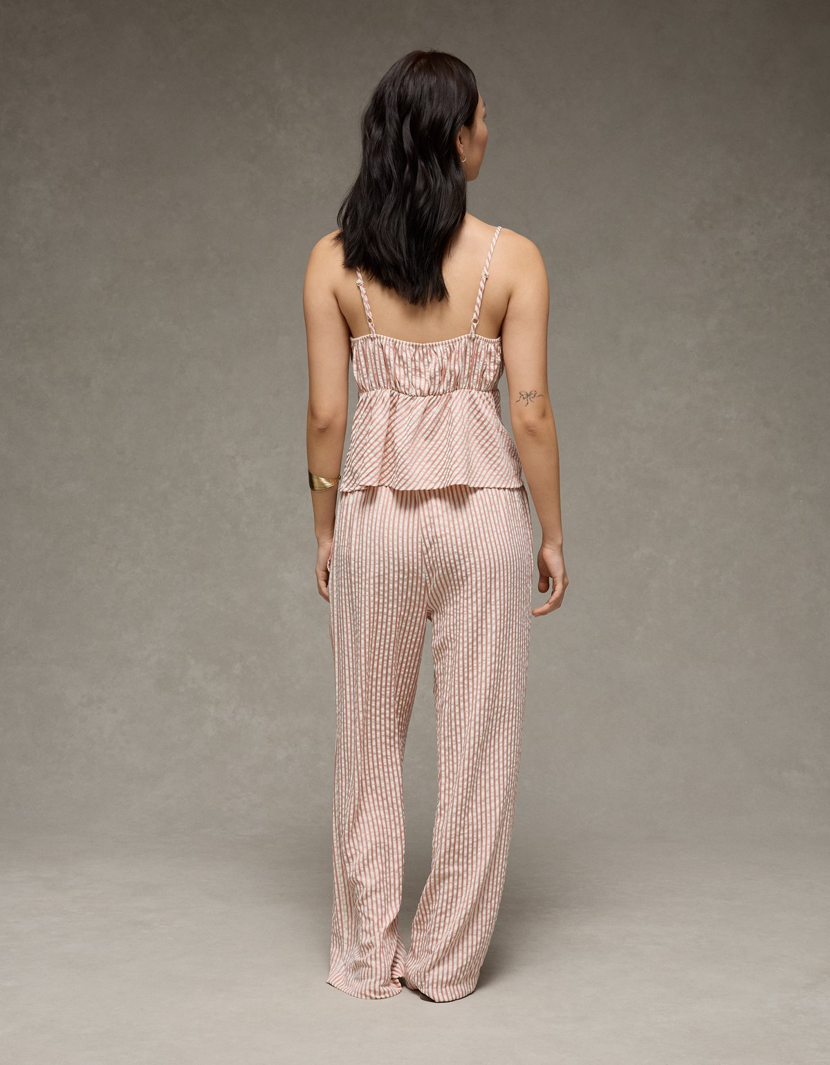 AE Seersucker Wide Leg Easy Pant - image 2